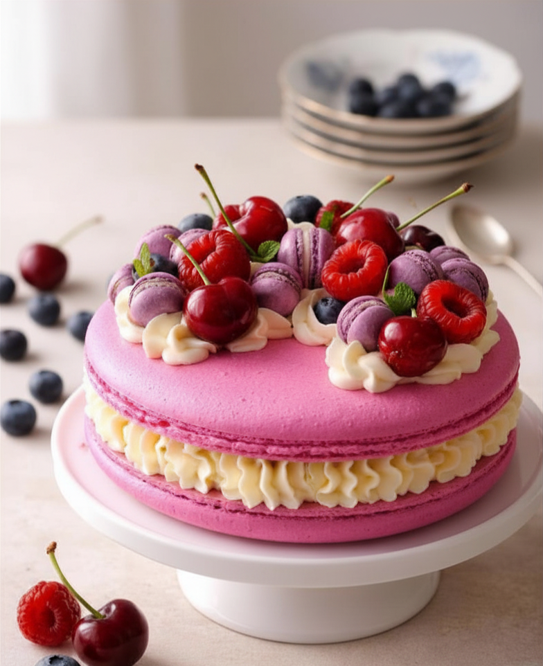 Tarta macarons
